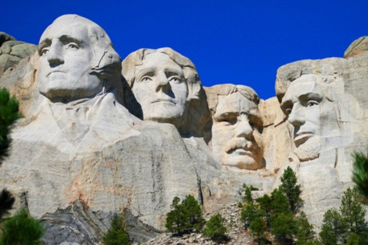 Mount Rushmore National Monument featuring George Washington, Thomas Jefferson, Theodore Roosevelt, and Abraham Lincoln. Photo by Frank Hosek