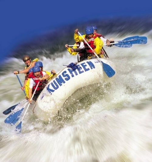 Thrilling white water rafting at Kumsheen Rafting Resort. Photo courtesy of Kumsheen Rafting Resort
