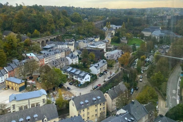 A unique perspective of Luxembourg City. Photo by Huyen Tran