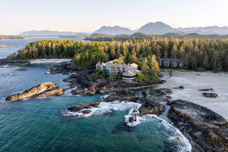The Wickaninnish Inn beside Chesterman Beach in Canada. Photo by Marcus Paladino