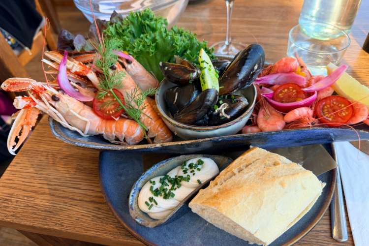 Seafood platter at Tullhuset. Photo by Janna Graber