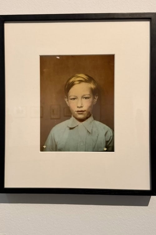 Picture of Andy Warhol as a young boy. Photo by Debbie Stone