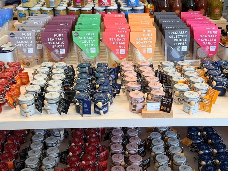 A variety of Anglesey Sea Salt. Photo by Janna Graber