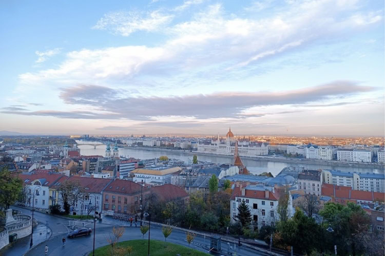 Breathtaking view from Buda Castle. Photo by Huyen Tran