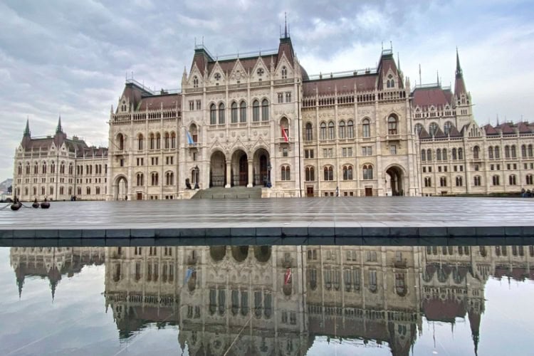 Budapest's iconic Parliament beside the Danube. Photo by Huyen Tran