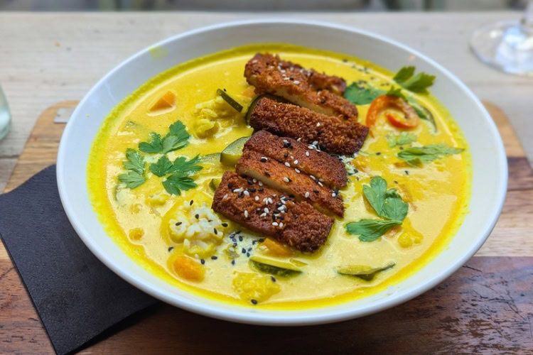 Crispy Katsu Curry at Backyard in Rotterdam. Photo by Keri G