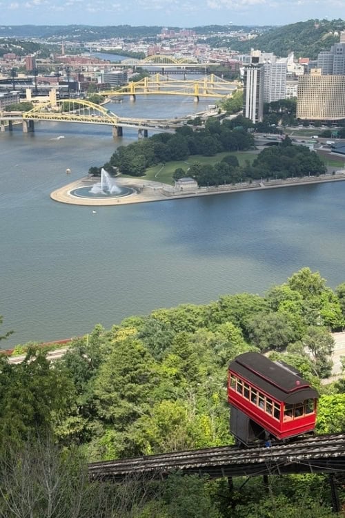 The Duquesne Incline in Pittsburgh, one of two remaining inclines in the city. Photo by Debbie Stone