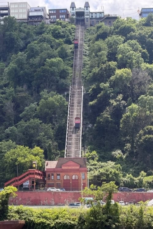 Duquesne Incline on Mount Washington for great views of the city. Photo by Debbie Stone