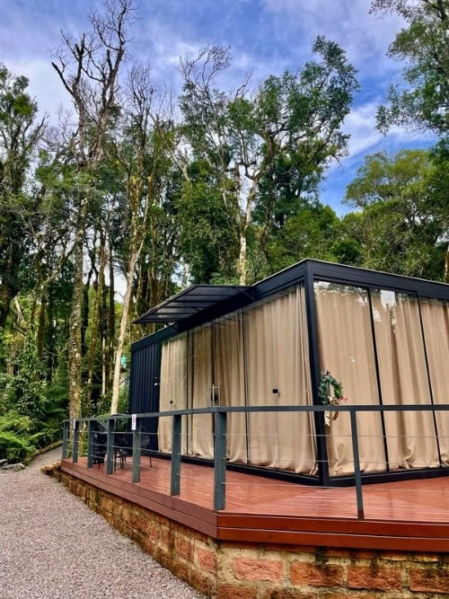 Our forest cabin in Canela, surrounded by the Mata Atlântica. Photo by Ellen Carter