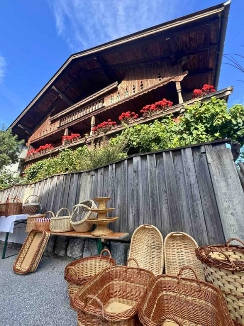 Beautiful baskets made by hand were available to buy. Photo by Dara Wissinger Putz
