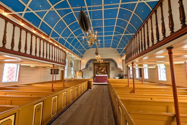 Torshavn Cathedral in the Faroe Islands. Photo by Keri G
