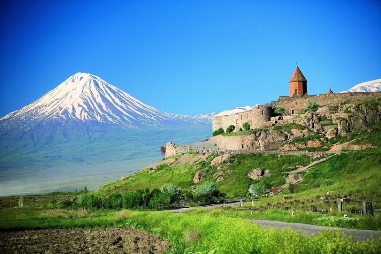 Khor Virap Monastery with Mount Ararat in the background. Photo courtesy of Hyur Service
