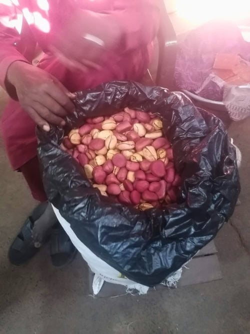 Kola nuts in the market in Soma, Gambia. Photo by Troy Nahumko