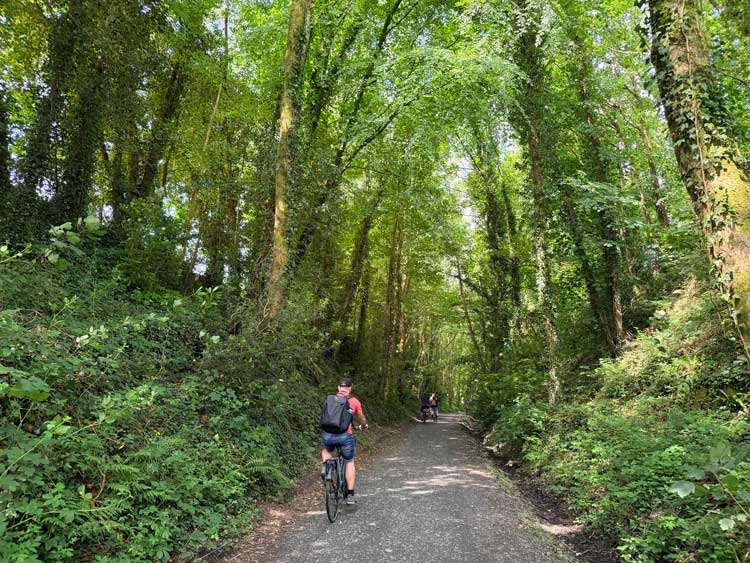 Biking on the Mawddach Trail in Snowdonia National Park in Wales. Photo by Janna Graber
