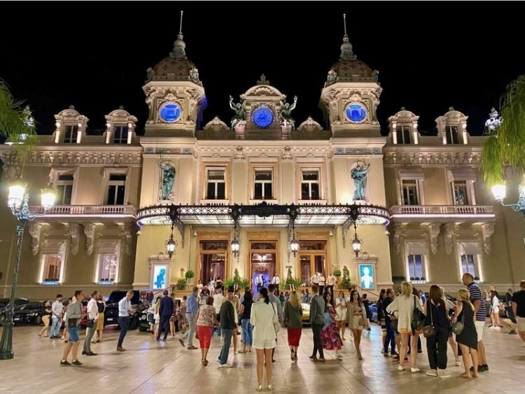 Monaco’s glamorous casino. Photo by Huyen Tran
