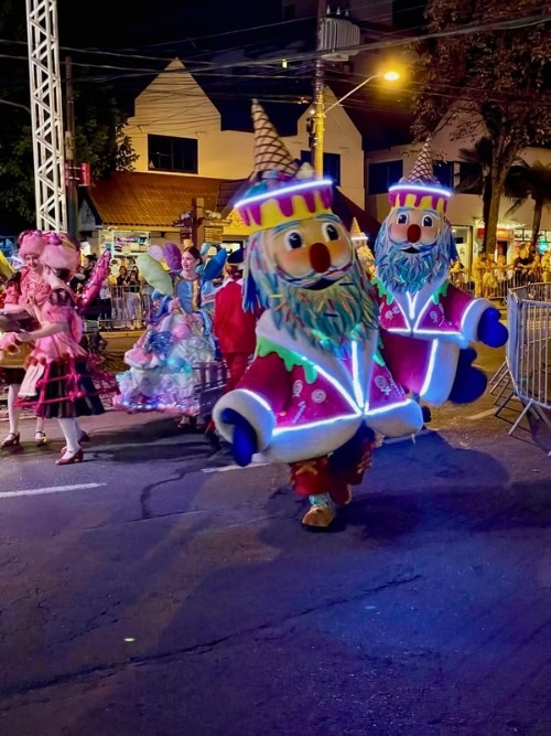 The Natal Luz Christmas parade in Gramado, Brazil's Christmas capital. Photo by Ellen Carter