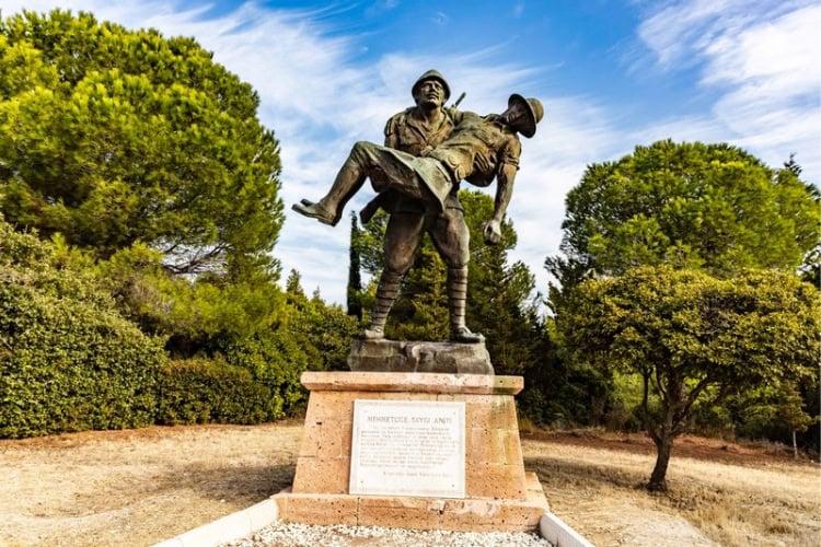 The Respect to Mehmetçik Memorial showing that acts of compassion are possible, even during war. Photo by Marni Patterson