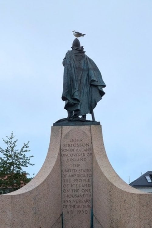 Statue of Leifr Eiricsson. Photo by Keri G