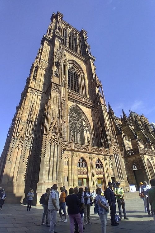 The imposing bulk of Strasbourg Cathedral. Photo by Barry Barford