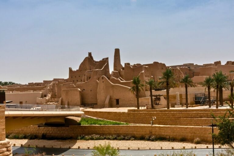 The ruins of the old city of Diriyah in Wadi Hanifa. Photo by Getty Images, Unsplash