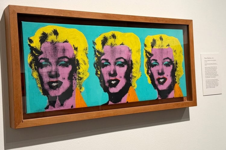 Warhol did many paintings of celebrities, like Marilyn Monroe. Photo by Debbie Stone
