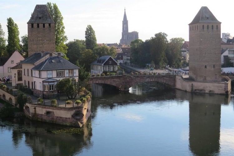 View of Strasbourg from the Barrage Vauban. Photo by Judy Barford