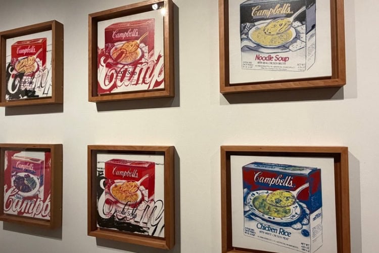 Warhol's Campbell Soup paintings are well-known worldwide. Photo by Debbie Stone