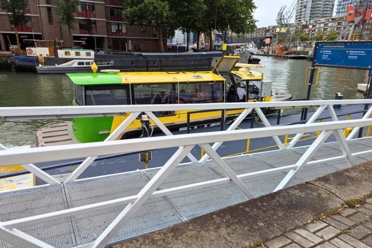 Water taxis in Rotterdam. Photo by Keri G