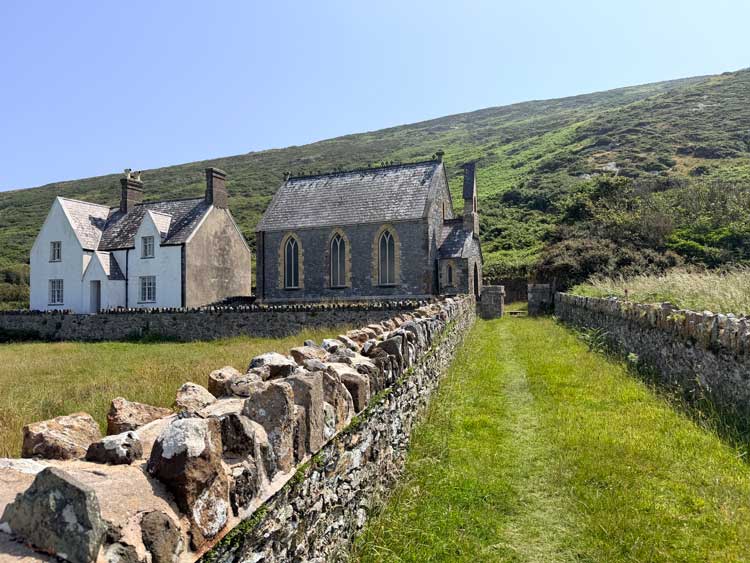 The historic church on Bardsey Island. Photo by Janna Graber