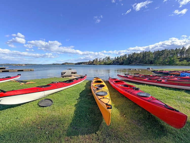 Kayking with Kajakparadiset in Sweden. Photo by Janna Graber