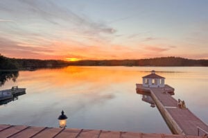 Sunset in Gryt, Sweden. Photo by Janna Graber