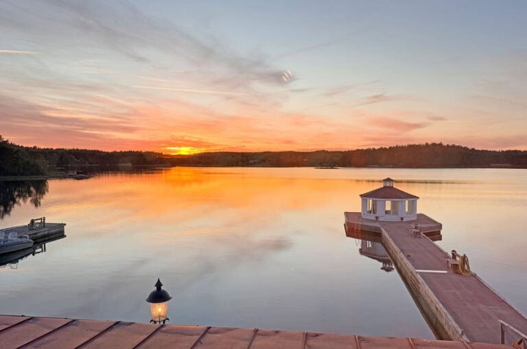 Sunset in Gryt, Sweden. Photo by Janna Graber
