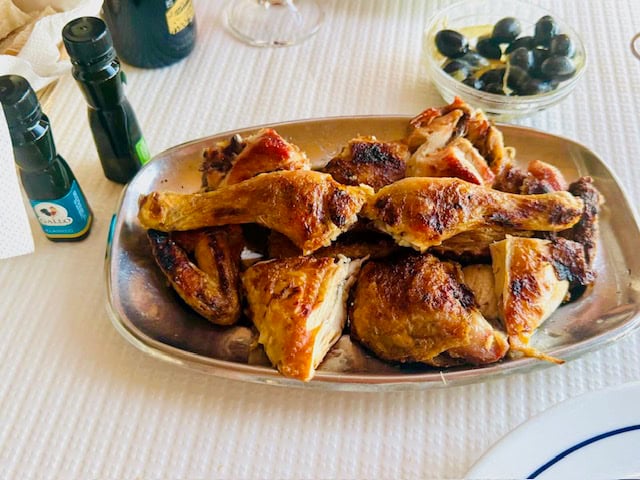 Frango Assado, Churrasquiera Palmeirinha dos Choroes, Monchique, Portugal. Photo by Hayley Clark