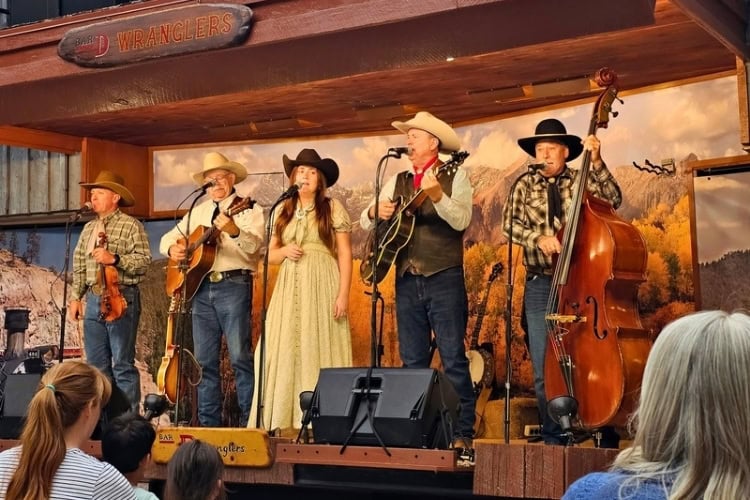 Bar D Chuckwagon Supper with good music and funny banter Photo by Tab Hauser