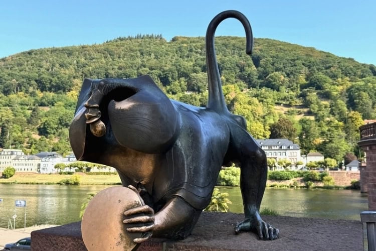Rub the monkey for good luck. Photo by Debbie Stone
