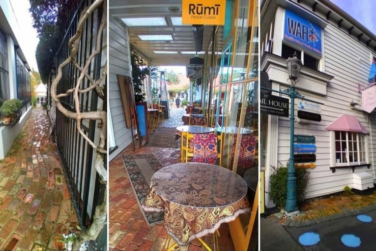 The colorful streets and buildings of Parnell, Auckland. Photo by Judy Barford
