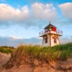 Covehead Lighthouse amid the dunes. Photo courtesy of Tourism PEI/Paul Baglole