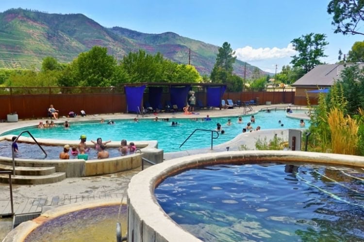 The view and a few of the pools at Durango Hot Springs. Photo by Tab Hauser