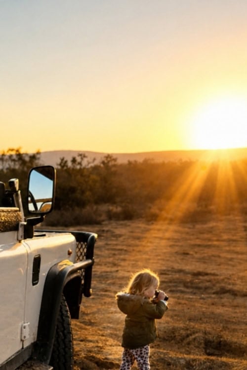 Game drives with children at Jembisa in the Waterberg. Photo by Janine Avery