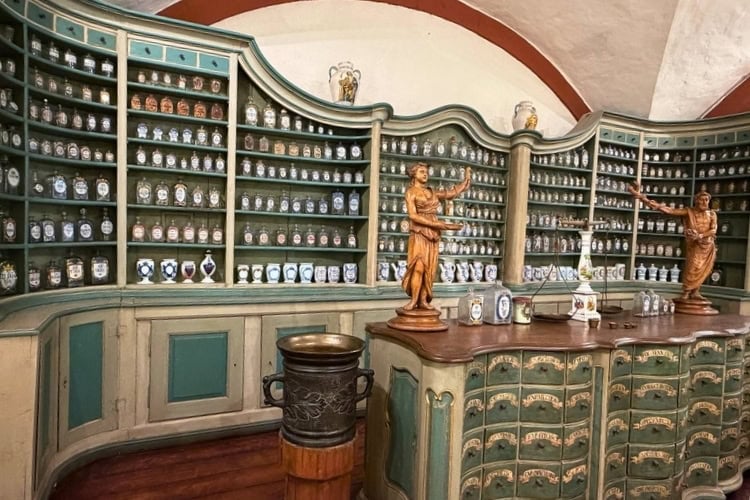 German Apothecary Museum inside the Heidelberg Castle. Photo by Debbie Stone