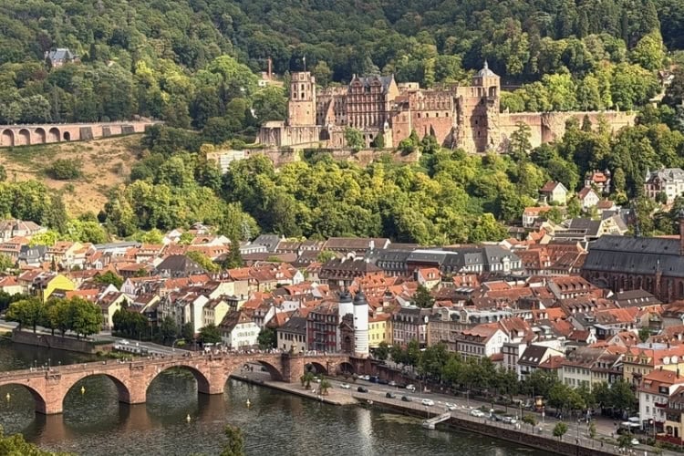 View of Heidelberg from the Philosopher's Way. Photo by Debbie Stone