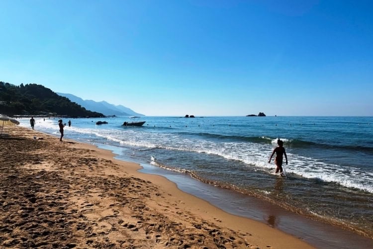 Kontogialos Beach is a piece of heaven. Several beaches are easily accessible from the port. Photo by Brent Cassie