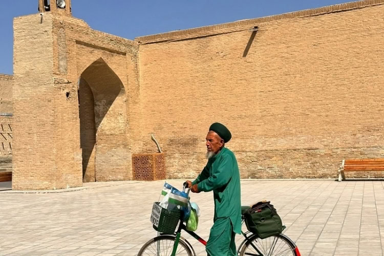 A street scene in Bukhara. Photo by Steve Sindiong