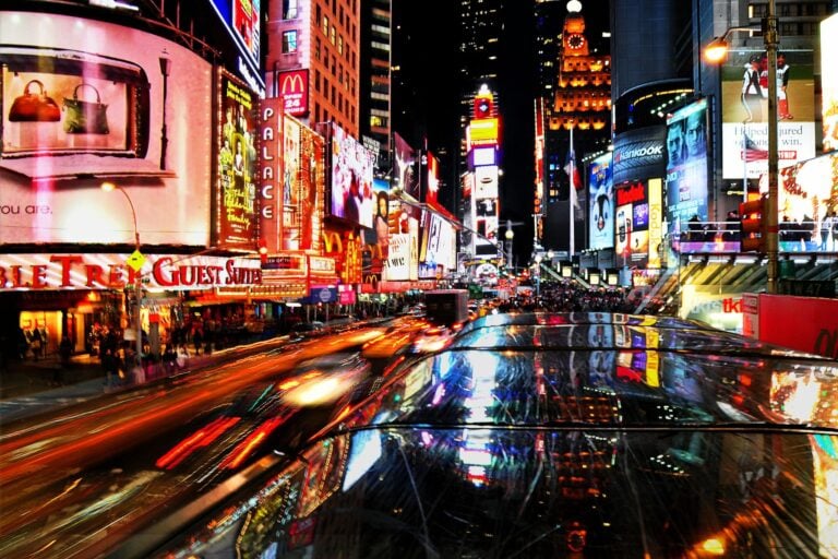 New York City is magical at night, especially if you take in a Broadway play. Image by ed2456 from pixabay via Canva