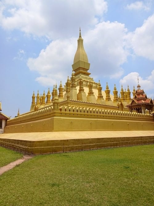Pha That Luang, Vientiane’s iconic golden stupa and one of Laos’ most important national monuments. Photo by Shivika Singh