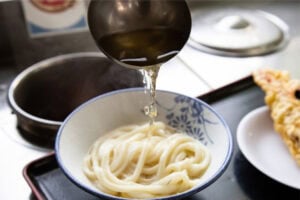 Kake udon, one of the most iconic styles of Sanuki udon. Photo courtesy of Kagawa Prefecture Tourism Association