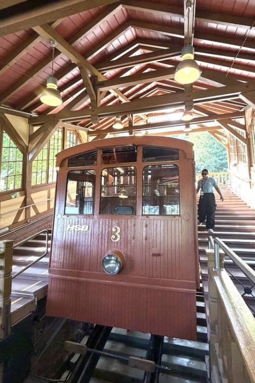 Heidelberg Castle funicular. Photo by Debbie Stone