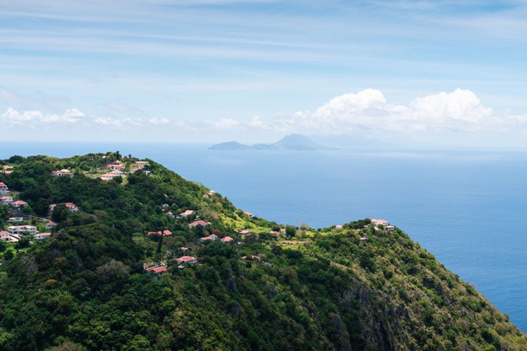Overlook in Saba. Photo by Saba Tourist Bureau 