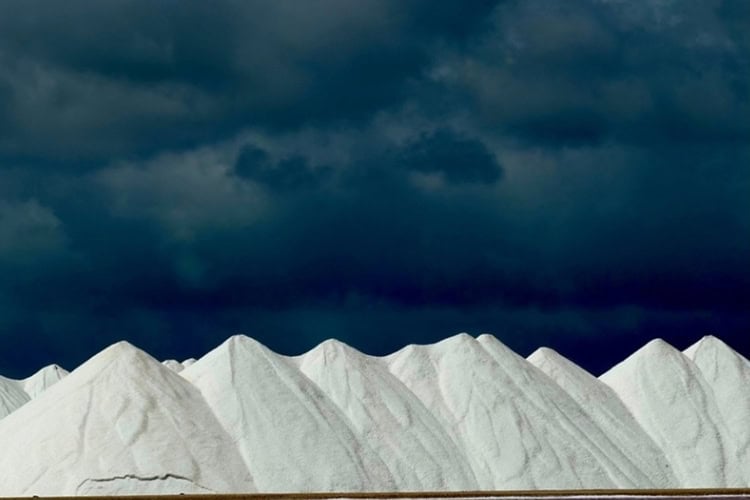 Salt Mountains Bonaire. Photo by Susan Greenberg