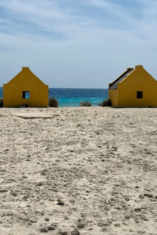 Slave huts in Bonaire. Photo by Susan Greenberg